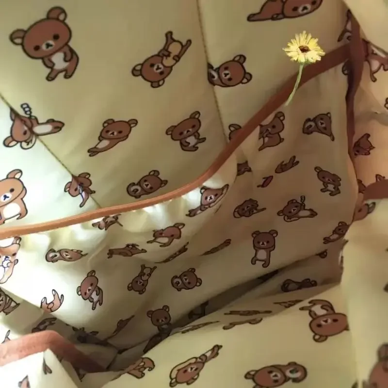 ミニソー 大容量 かわいいクマ柄 リュックサック 学生 レジャー 旅行バッグ 女の子 ホリデーギフト - 収納バッグ ホーム＆ガーデン