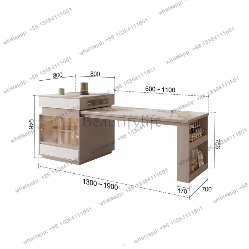 Modern Design Kitchen Islands Expandable Luxury 76cm Legs Rustic Kitchen Island Nordic Elegant Islas