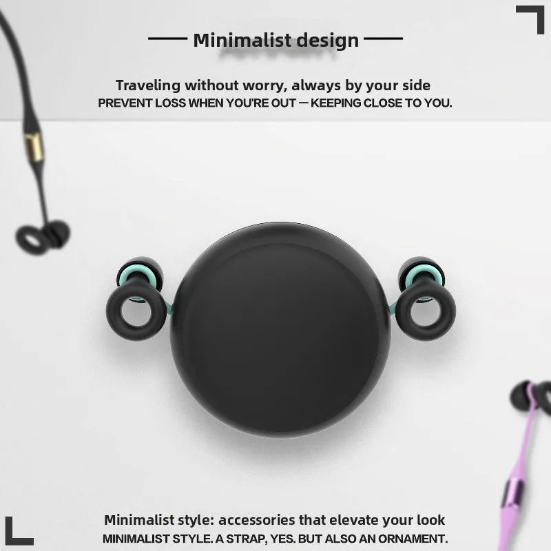 Hearing Protection Earplug Anti Lost Lanyard Protective Storage Bag Portable Multiple Color Design For Daily Use And Easy Carry