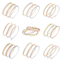 Luxury Gold Plated Bangle Bracelet Jewellery Women Gift Accessories Bracelets Woman