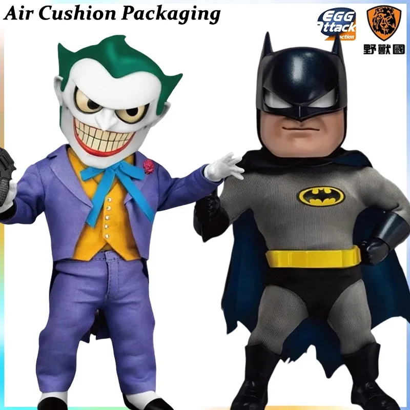 

Оригинальные фигурки BEAST KINGDOM Egg Attack Action Series EAA-101 EAA-102: Бэтмен и Джокер, классические анимационные комикс-персонажи, модели игрушек