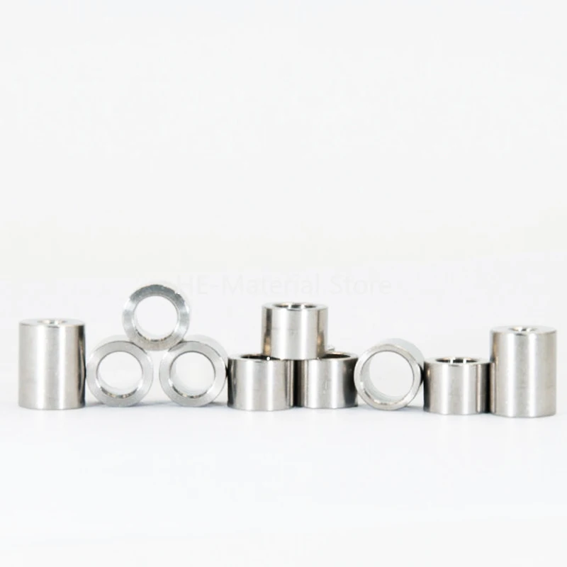1-4Pcs 304 Stainless Steel Bushing ID 16-19mm Hollow Cyclinder Bushing Toothless Round Nut Sleeve Spacer Sleeve OD 18-26mm