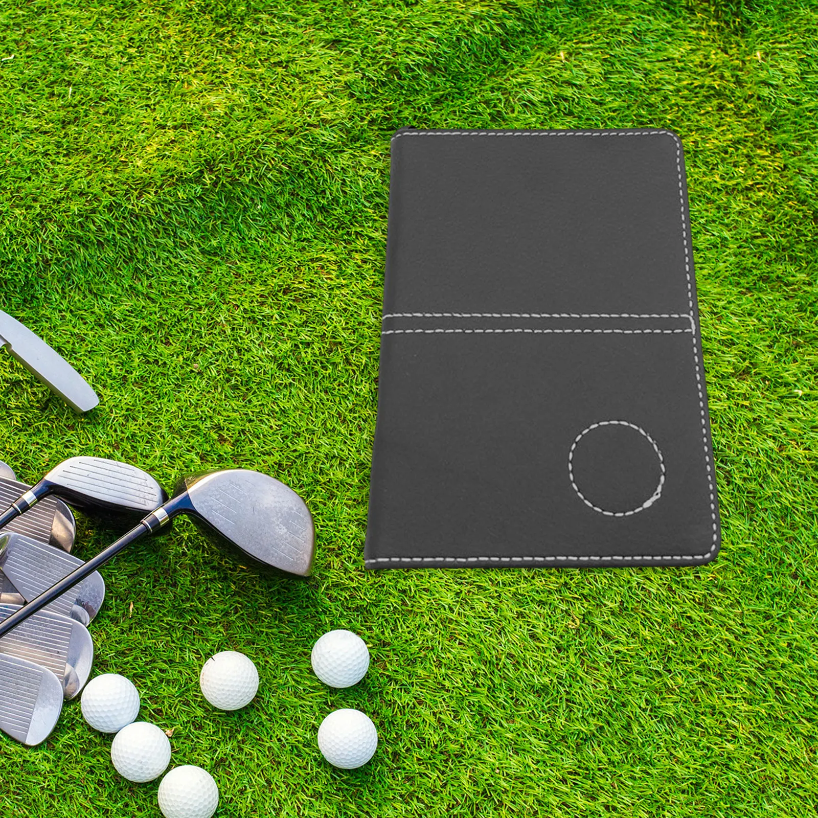 Golf Scorecard Holder Portable Golf Notebook Lightweight PU Leather Professional,Golf Scorecard Book Golf Scoring Accessories