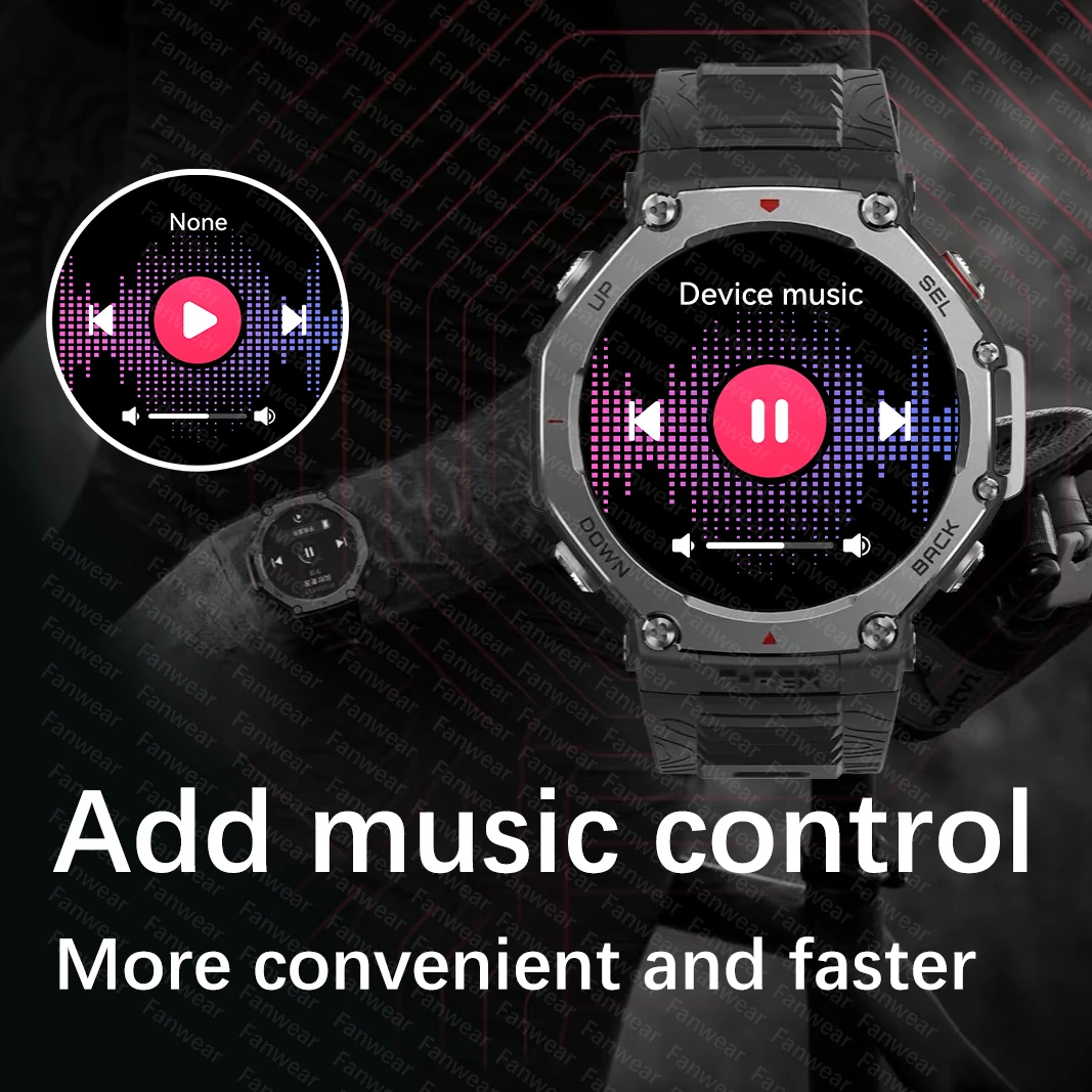 T-rex 3 Ultra GPS reloj inteligente 5 ATM impermeable incorporado de doble banda GNSS brújula militar deporte Smartwatch hombres 2025 nuevo para Huami