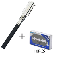 Double-Edge Shaving Haircut Razor Knife Blades Manual Hair Cutting Tools Beard Trimmer Barbershop Styling Accessories Blade Set