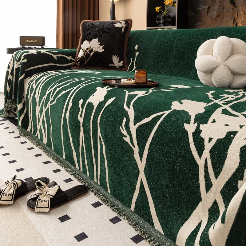 Light Luxury Sofa Cover High-grade Chenille All-season Non-slip Cat-scratch-proof Full Cover Blanket Home Textile Products