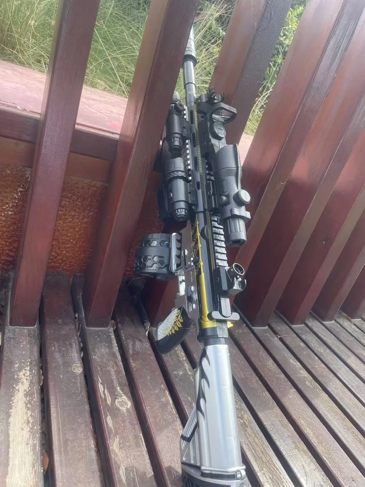 사격 체험! M416 자동 전기 젤 블라스터 소총, 사실적인 반동 기능 - 대규모 야외 젤 볼 블라스터 전투용, 선물용 장난감