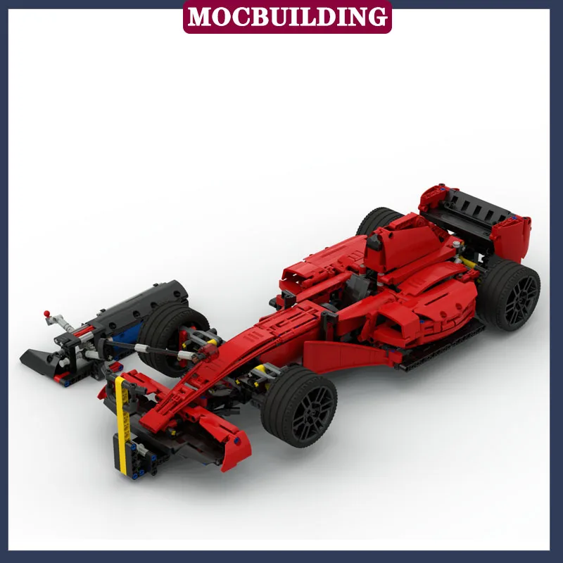 MOC City Red Racing F1 Car Model Building Block Assembly Sports Car Children's Collection Series Toy Gift