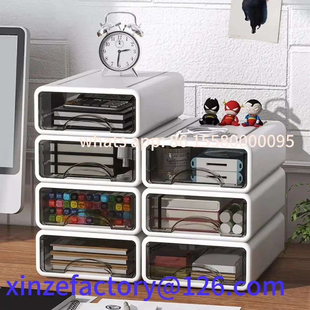 

Customizable Plastic Box Desktop Organizer Drawer Makeup Storage Boxes Stackable Jewelry Containers Large Mask Box Office Medici