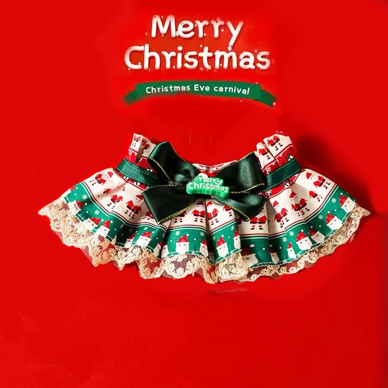 New Christmas Pet Saliva Towel Dog Kitten Bib Pet Scarf Decorative Bib Supplies