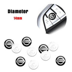 5/10/20Pcs Car Styling Key Shell Remote Control Emblem Sticker For Nissan Note Nismo Sylphy X-trail Sunny Qashqai GTR Leaf Teana