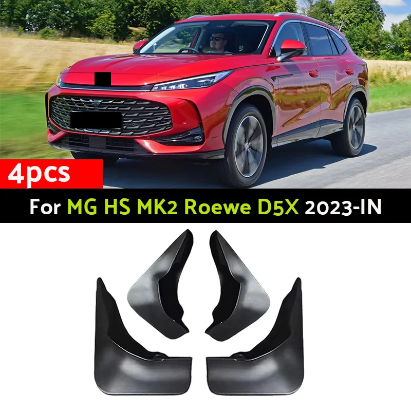 4PCS For MG HS MK2 2023 2024 2025-IN For Roewe D5X MK3 D5X ERX5 Car Mudguard Mud Guards Splash Front Fender Mudflaps Accessories