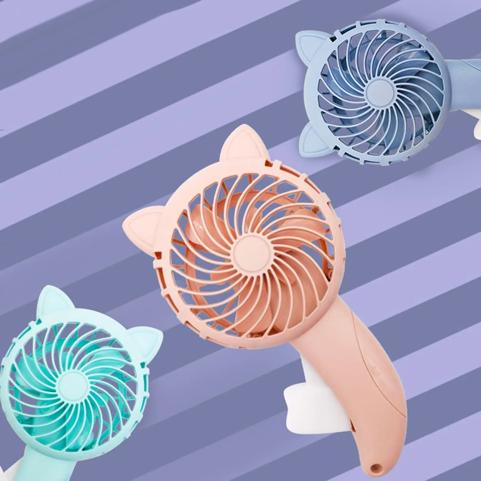 2xKids Handheld Small Fan Press Random Color for Family or Friends