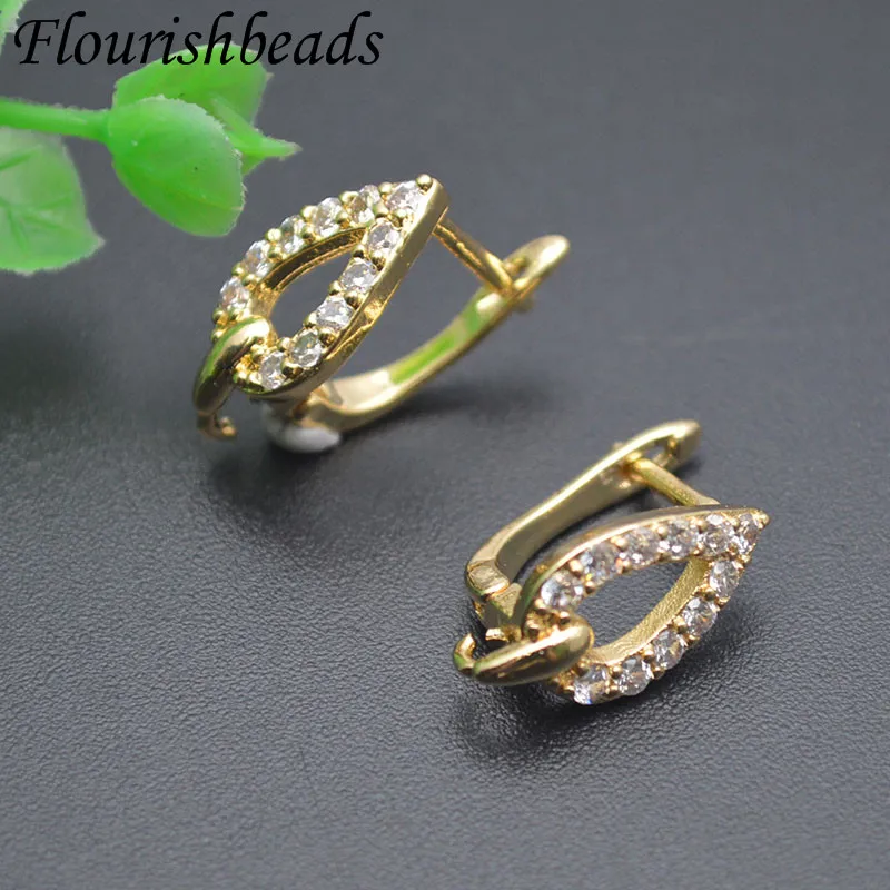 Variou Shape Gold  Silver Color Earring Hooks Fit Dangle Earrings Making Jewelry Findings 30pcs/lot