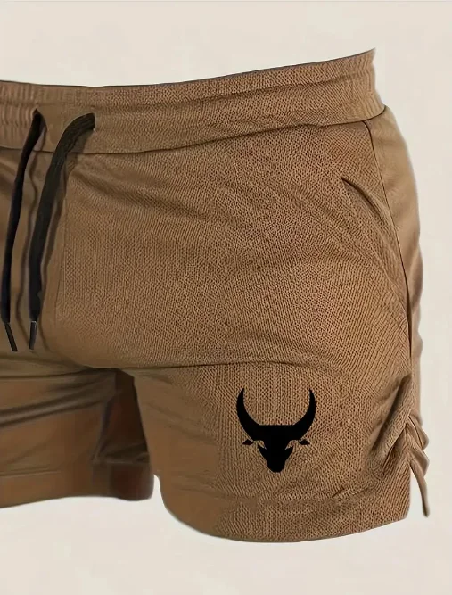 Men's Geometric Pattern Basketball Shorts with Mid Waist Micro Elastic Quick Drying Breathable Sports Pants for Running  Fitness image 3