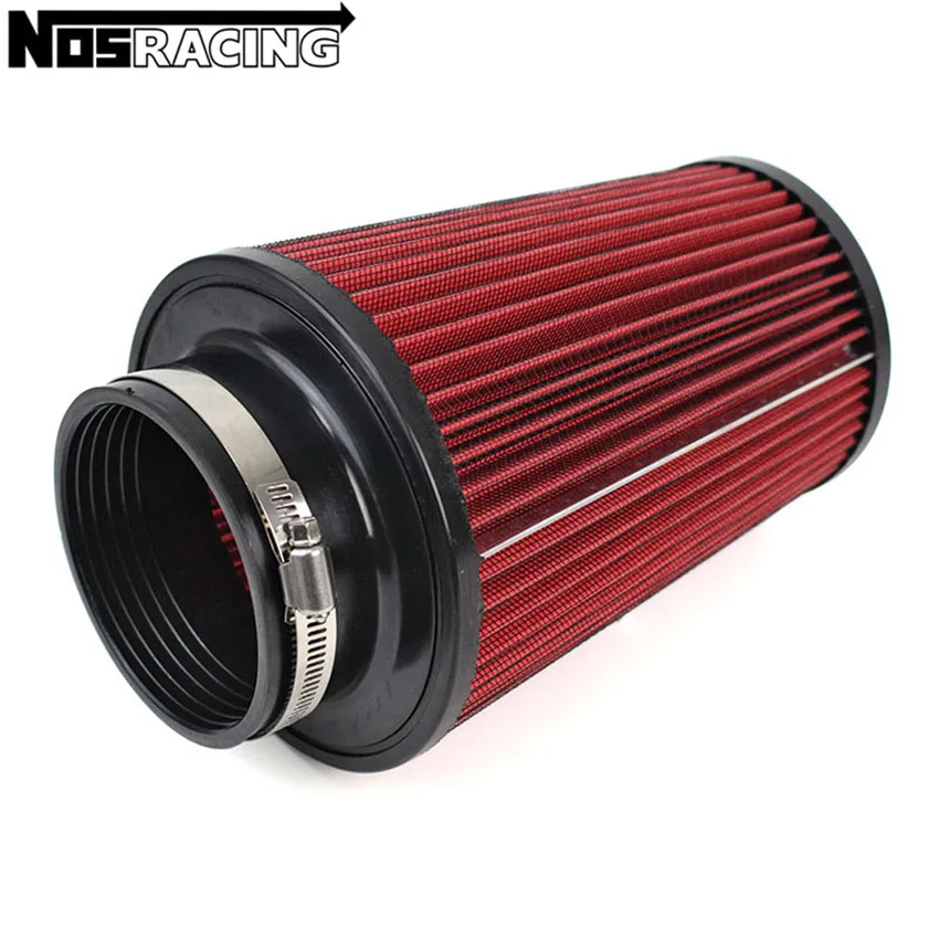 Universal Air Filter Intake 89mm Tapered JDM High Flow Performance Cold Air Intake Induction Kit For KN