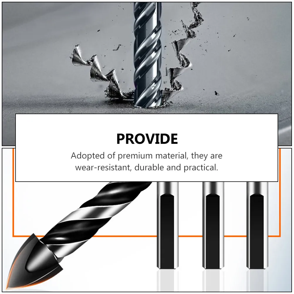 

1Set Drill Bit Kit Hardened Alloy Tile Concrete Hole Openers Electric Drilling Tool Accessories for Wood Metal Plastic