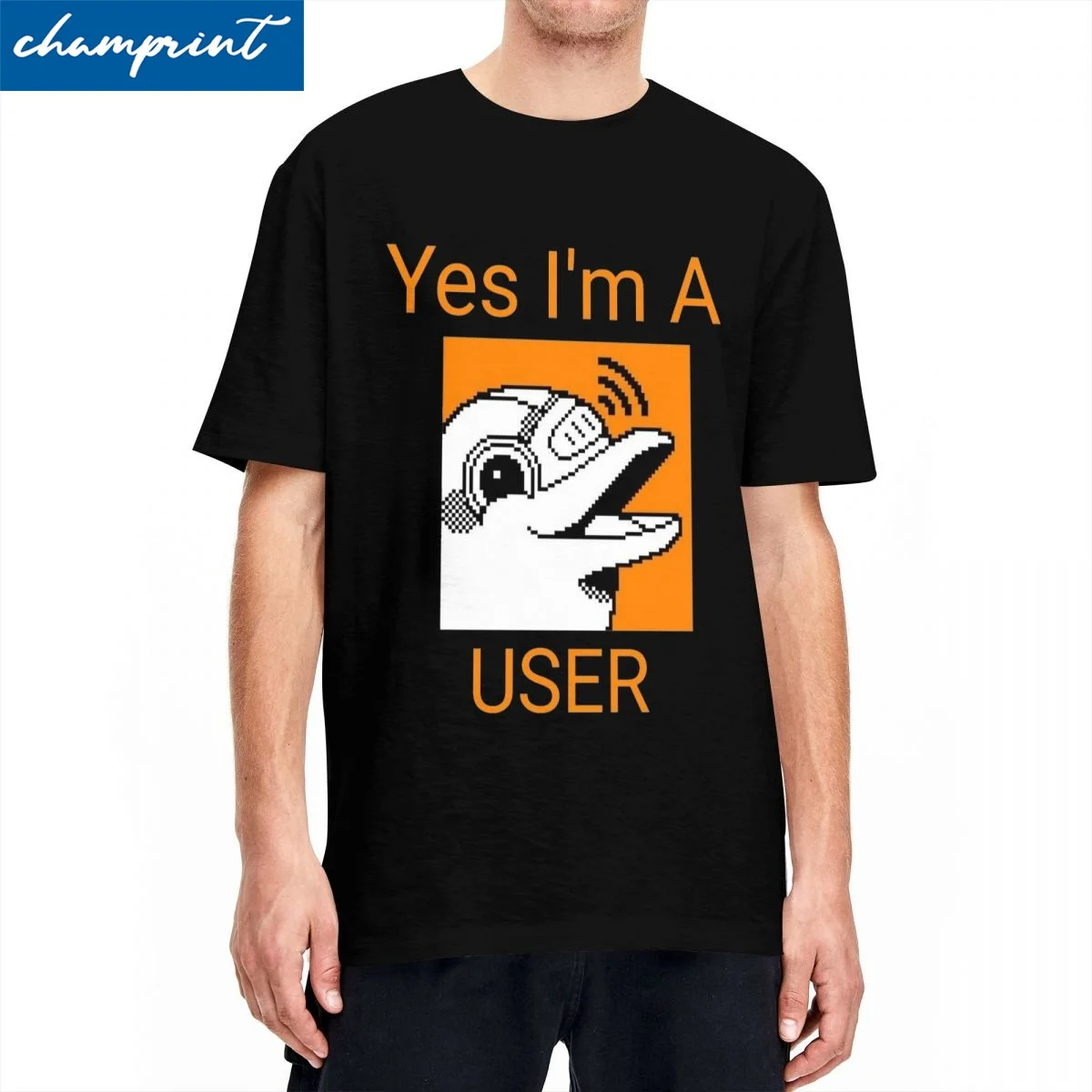 Streetwear Yes I'm A Flipper Zero User T-Shirt Unisex Cotton Short Sleeve Dolphin O-neck TopsTops