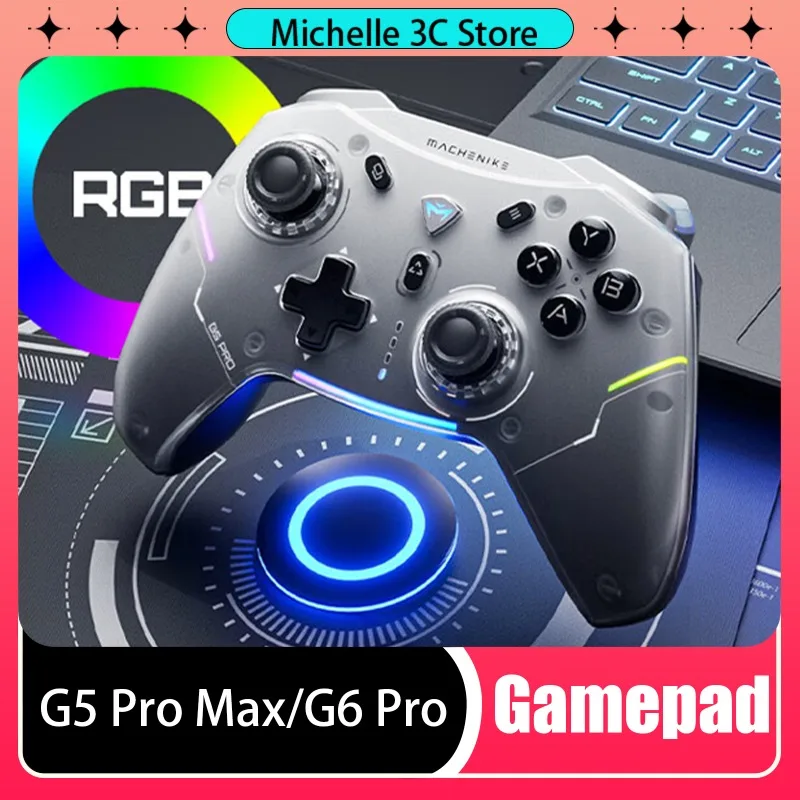 G5 Pro Max G6 Pro Gamepad Tri-method Bluetooth/2.4G Steam3A Goku Game Wireless Pc Computer Version Eats Chicken RGB Game Gift