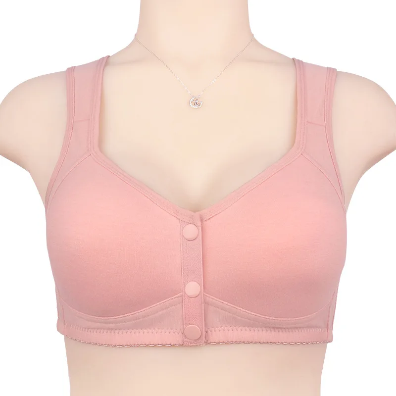 Front Closure Bra Comforable Breathable Wire Free Women Underwear Plus Size Wide Shoulder Vest Bras Female Lingerie 6XL