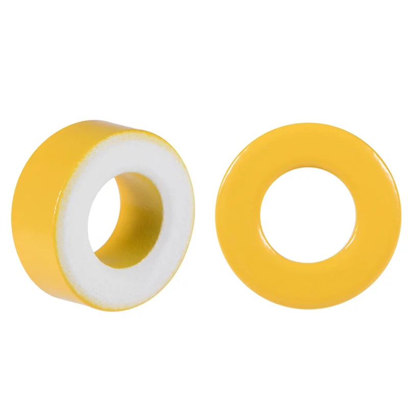 

T98C-34 Pieces Of Iron Powder Core Yellow And White Ring Ferrite Core Iron Powder Ring Core