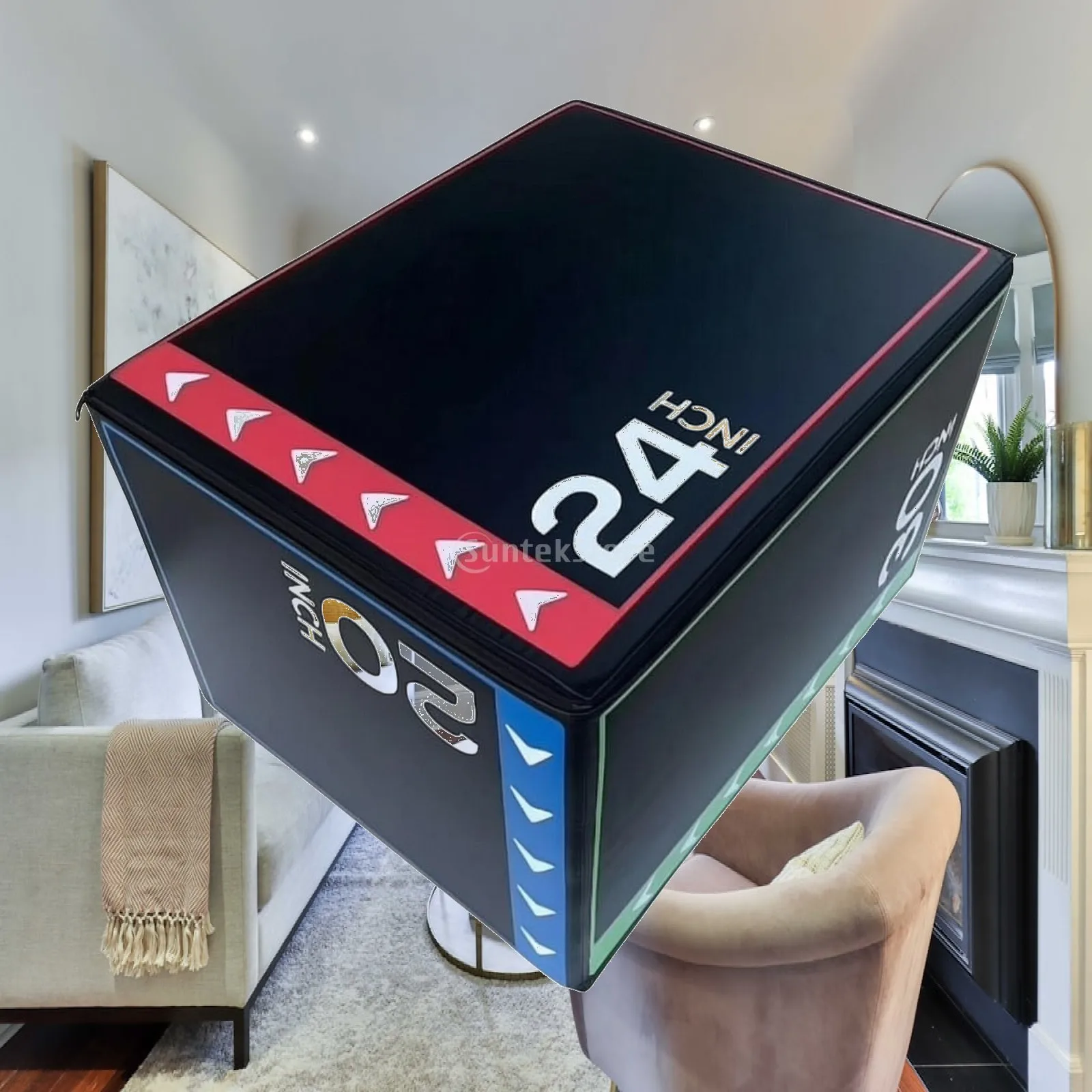 Foam Plyometric Jump Box Padded Plyometric Box Equipment High-Density Non-Slip for Athletes, Home Gym, Fitness Studio