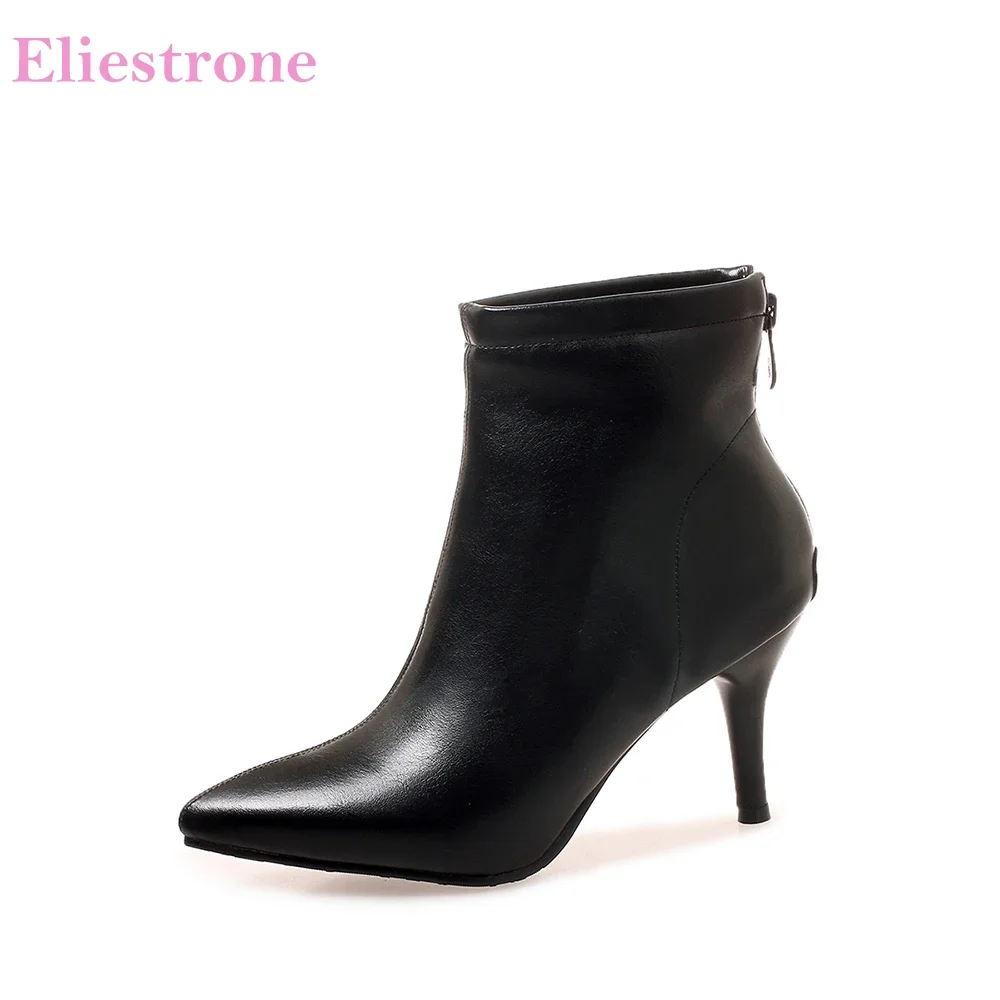 

Совершенно новые зимние модные зеленые, черные женские однотонные ботильоны, женские свадебные туфли на высоком каблуке, большие маленькие размеры 10, 32, 43 46