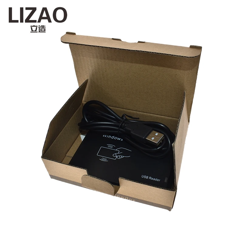 LIZAO 13.56MHz ISO14443A RFID USB Decimal Reader Compatible with Mifare1K S50 FM1108 Fudan08 Card