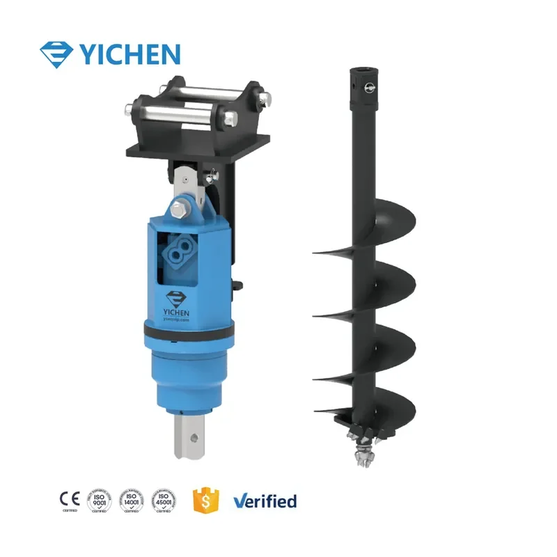 for YA5000 Spiral Excavator Drilling Tool Max Depth 12m for 0.8 Ton 1 Ton 1.2 Ton Excavator Attachment Auger Drill Bit