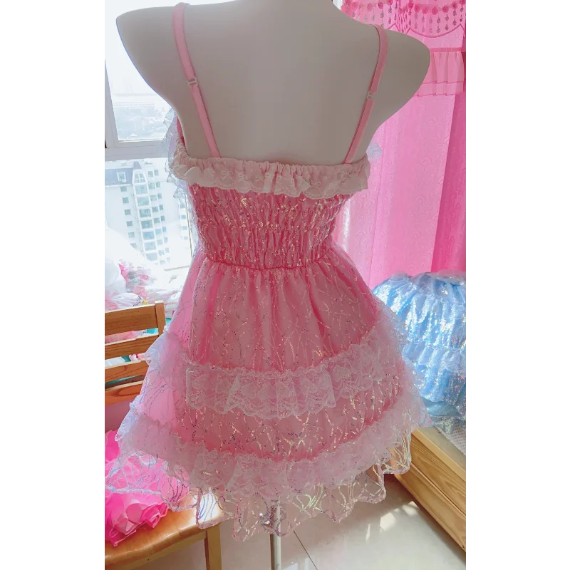 オリジナルロリータドレスゴージャスなウェディング JSK ストラップドレス女性かわいい夏新ハイウエストスリムフィットパーティー誕生日プリンセスドレス