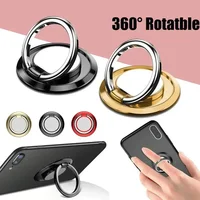 Mini Finger Ring Holder Stand Grip 360 Rotating For Mobile Phone Car Magnetic Mount Phone Back Sticker Pad Unniversal Bracket 2