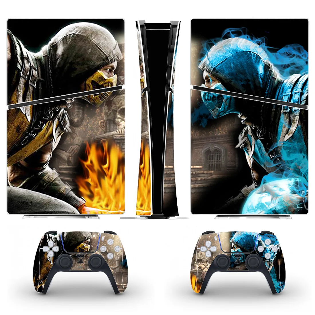 Game Mortal Kombat PS5 Slim Digital Skin Sticker decalcomania Cover per Console e 2 controller nuovo vinile PS5 Slim Skin