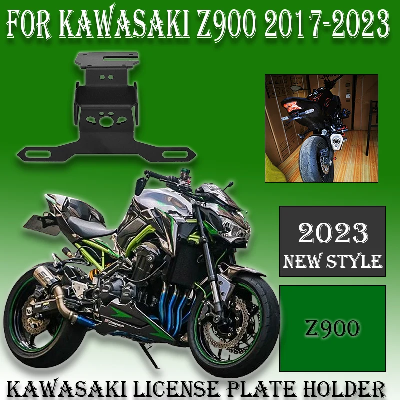 

z900 License Holder For kawasaki Z 900 2017-2023 2018 2019 2020 2021 2022 Motorcycle Fender Eliminator Tail Number Plate Bracket