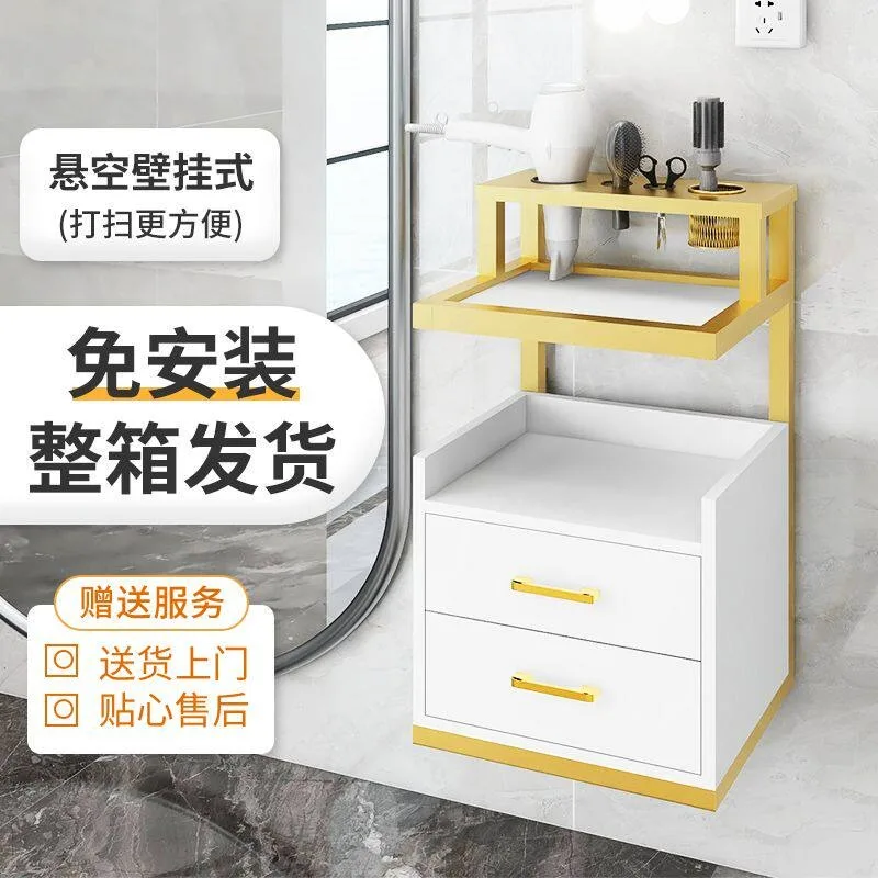 Barber shop tool cabinet Hair salon special hair cutting workbench Wall-mounted hairdressing shop tool cabinet Hair cutting stor