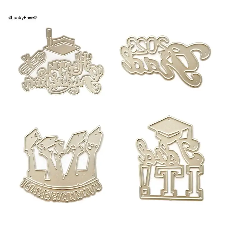 Metal Die Cuts Graduation Cutting Dies Stencils DIY Cutting Template for Scrapbook Album Paper Card Embossing Crafts 11UA