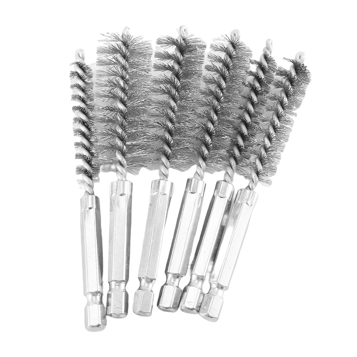 6 Pcs Wire Brushes for Drill,Stainless Steel Small Wire Brush in Different Sizes,for Cleaning,Cleaning Wire Brush Set