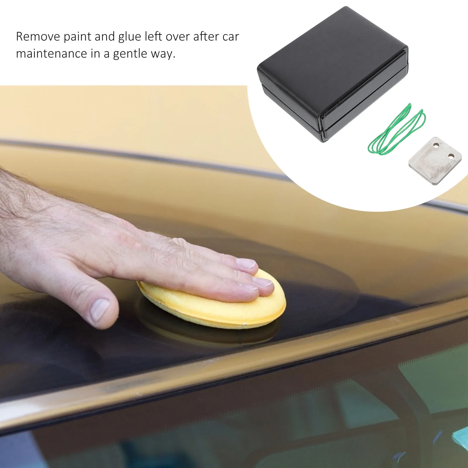 

Tungsten Steel Paint Scraper for Car Maintenance Grey Small Hanging Dust Cleaning Tool Particle Remover Auto Repair