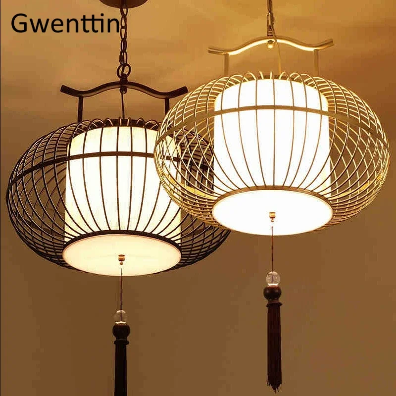 

Chinese Style Pendant Lights Iron Art Lamp Loft Living Room Study Home Decor Hanging Lamp Light Hotel Cafe Bar Lighting Fixtures