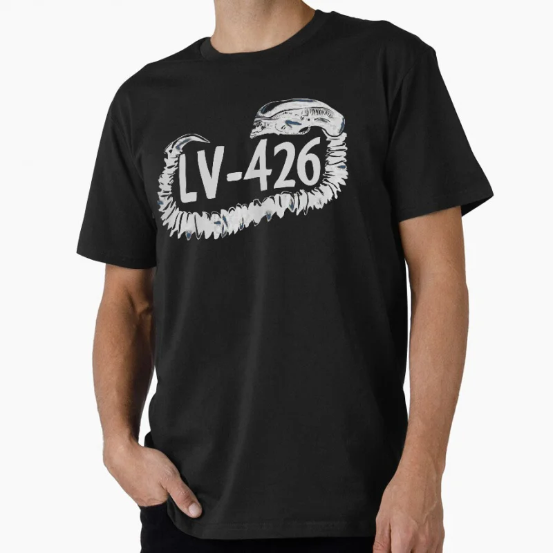

LV-426 80s vintage Horro movie Alien Hells warrior Ripley Sacry Space Monster hunter Xenomorph Gift T-shirt Large size Tops