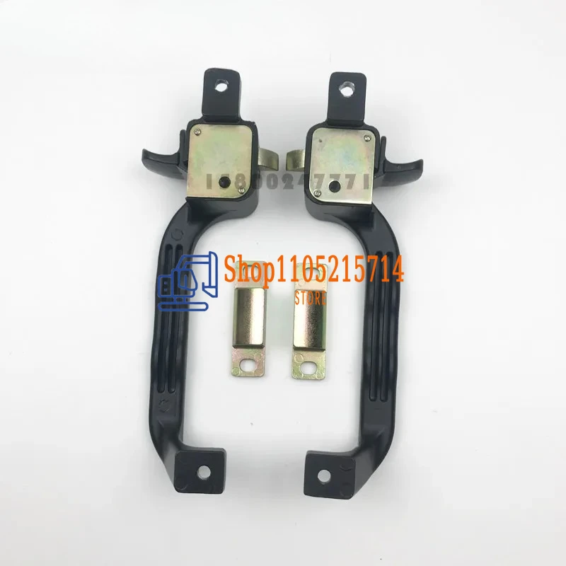 Cab Front Window Handrail Lock Handle Excavator Accessories for XCMG 60/80 SUNWARD 50 60 70 Yuchai Foton Lovol 60/65