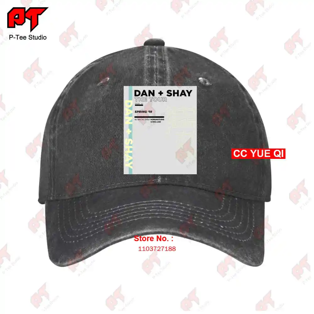 Dan + Shay-gorra de béisbol de camión, gorra de béisbol con concierto de la gira de primavera 2019, 386H