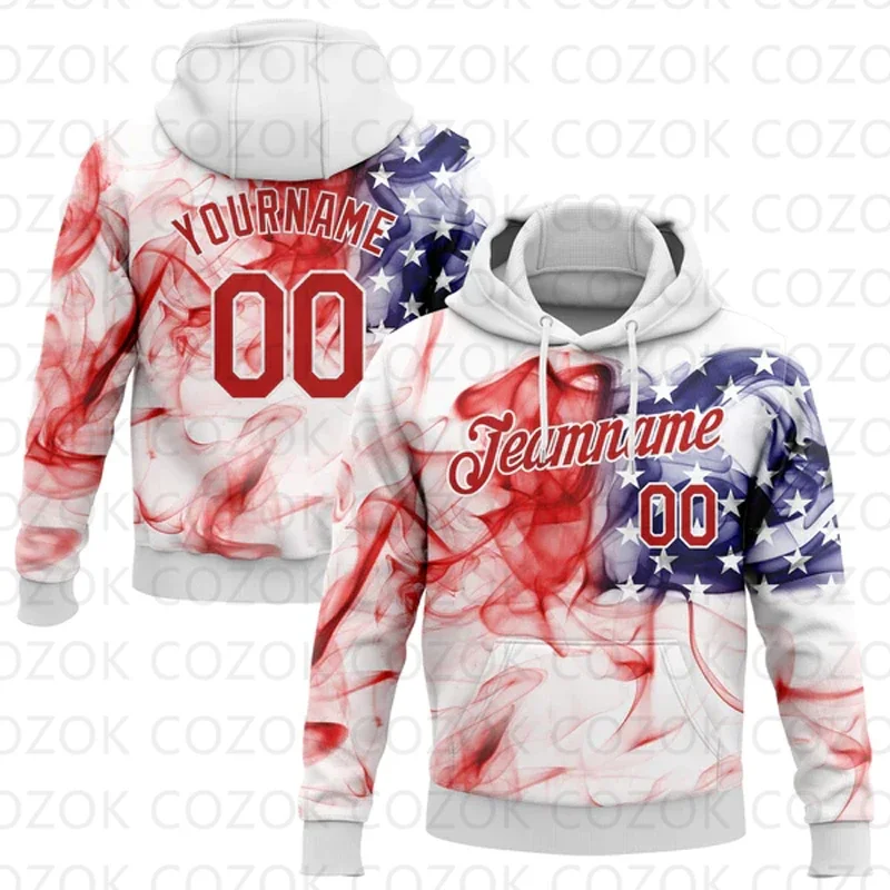 

Customized Hoodie USA Flag pattern Color Jersey 3D Printed Unisex Pullovers Hoodie Casual Sweatshirts