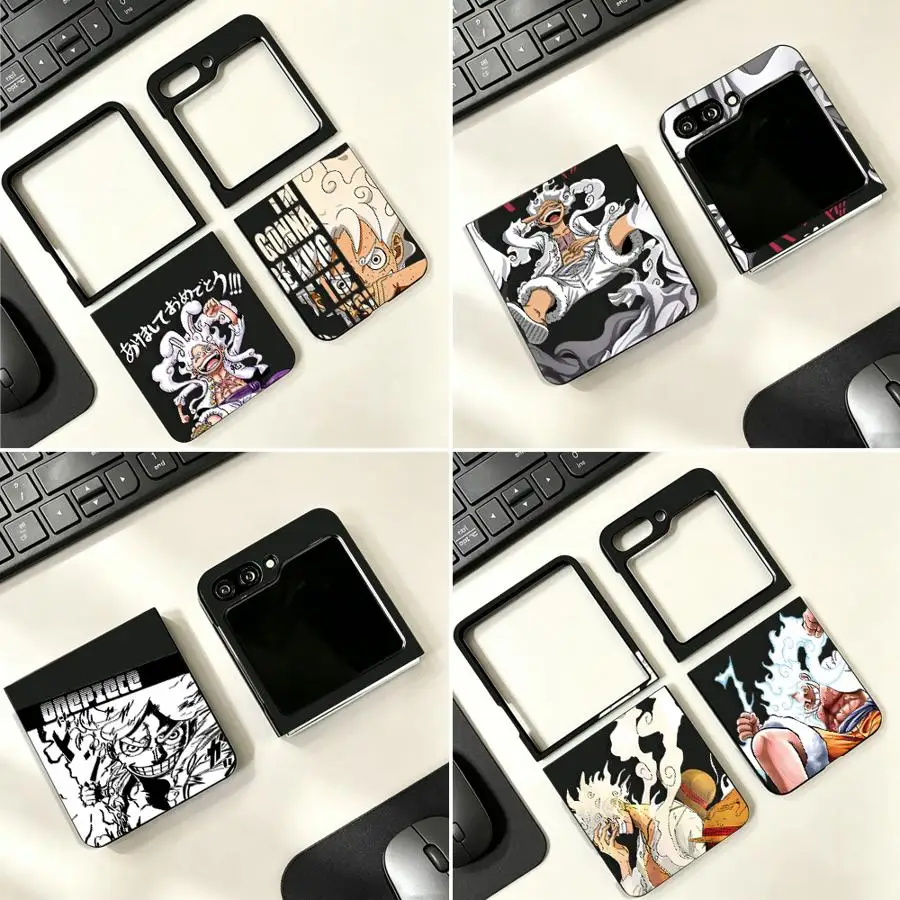 One Piece Luffy Case for Samsung Galaxy Z Flip 8 Z Flip5 ZFlip8 ZFlip7 FE Z Flip4 Z Flip 7 6 5 4 Z Flip6 Phone Cover