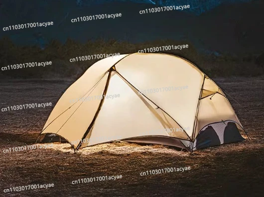 Double-Layer Waterproof Backpacking Tent – Ultralight 1-2 Person Portable Shelter for Hiking & Camping