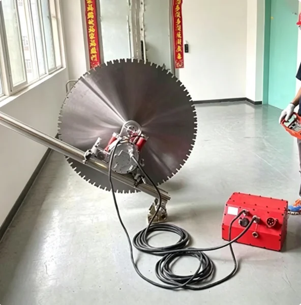 Top Quality 1200mm Track-guided Hydraulic Wall Cutting Saw for Pile Cutting Wall Saw Equipment