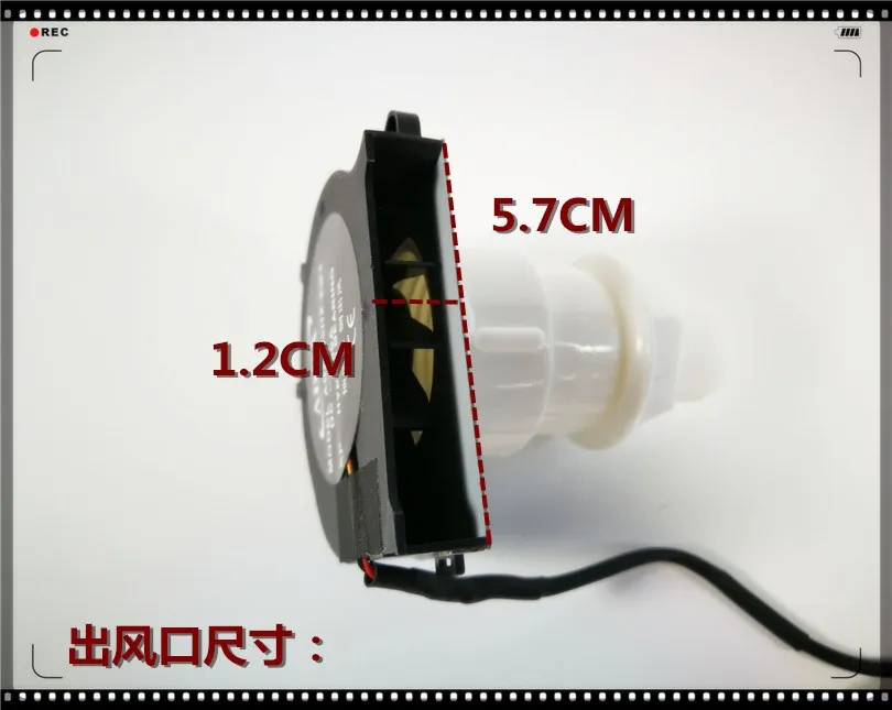 Ventilador de turbina de cabeza redonda, ventilador de escape de 6cm y 5V, recolección de aire lateral, refrigeración para ordenador portátil