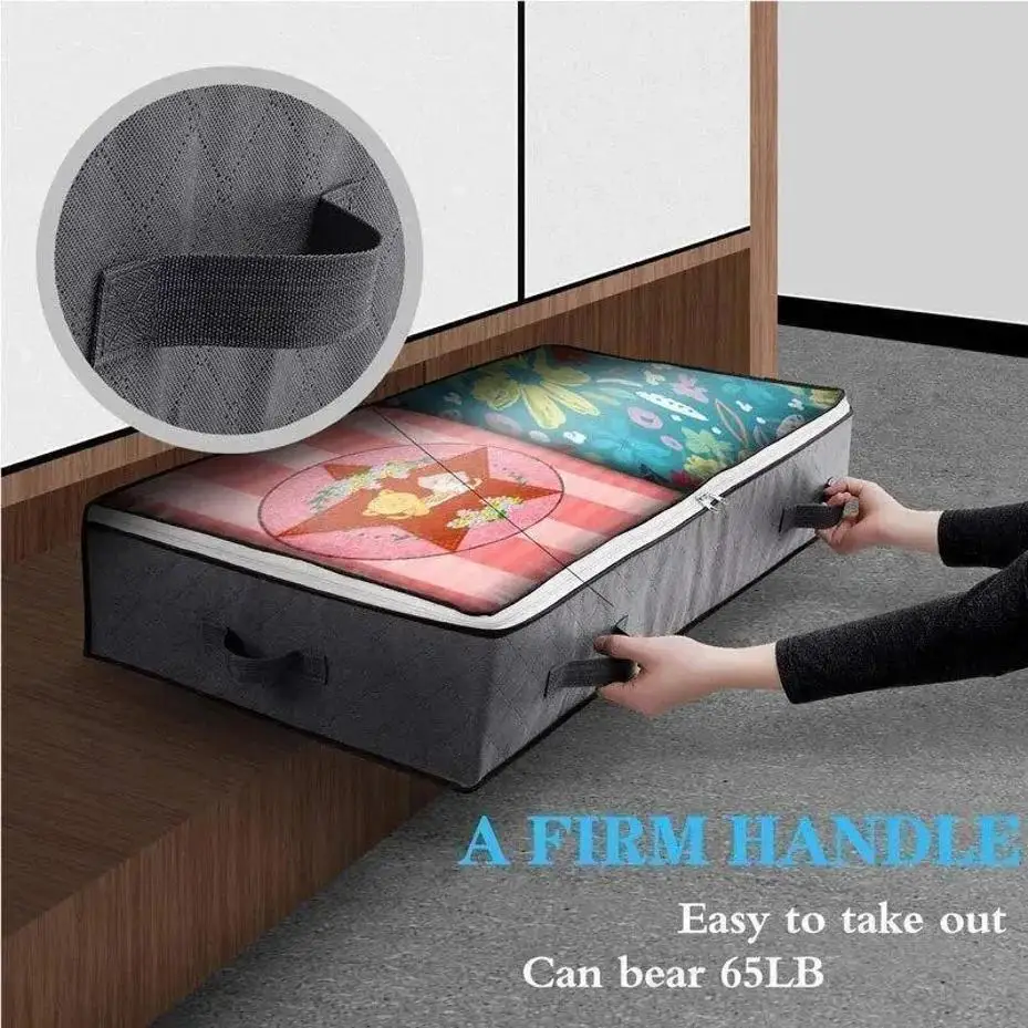 Unterbett Aufbewahrungstasche Tragbare Faltbare Quilt Tasche Kleiderschrank Kleidung Aufbewahrungsbox Staubdichte Organizer Home Staubdichte Organizer Box
