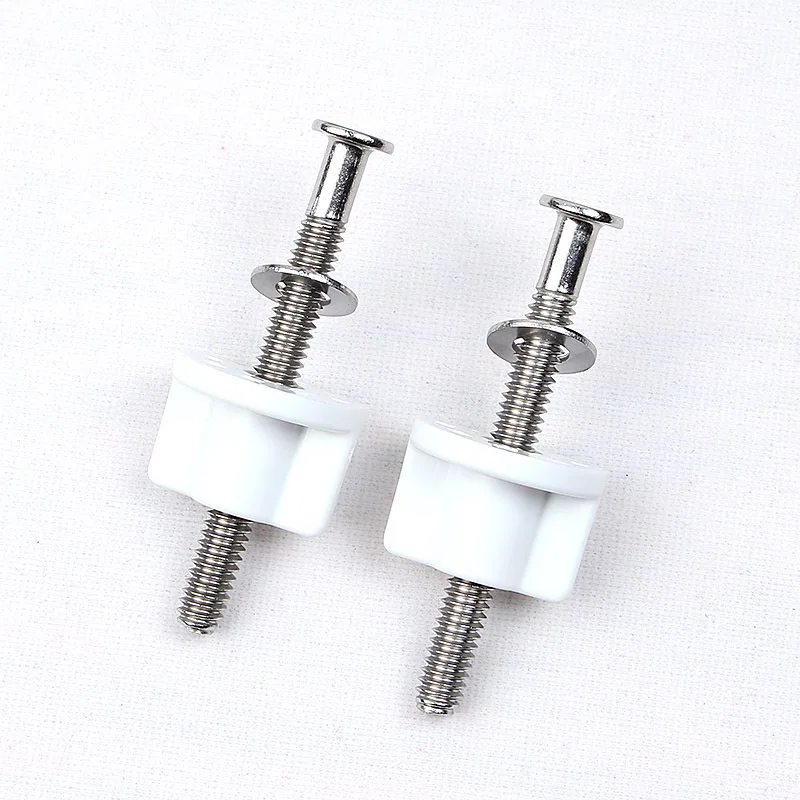 Toilet Seat Fixing M6 Nylon Expansion Screw Toilet Lid Screws for Securing The Toilet Seat Onto Toilet Cover Wall Plug Bag Lower