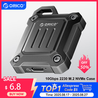 ORICO Portable M.2 2230 NVMe SSD Case 10Gbps External Hard Disk Enclosure USB C 3.2 Gen 2 M2 Housing Storage Box for PC Laptop