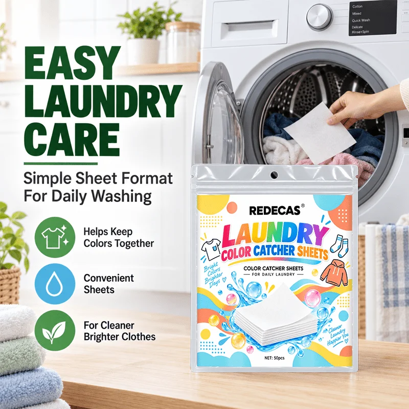 Laundry Color Catcher Sheets, Anti Dye Transfer Paper, Anti Bleeding, Keeps Original Colors, Washer Clothes Bedding Socks